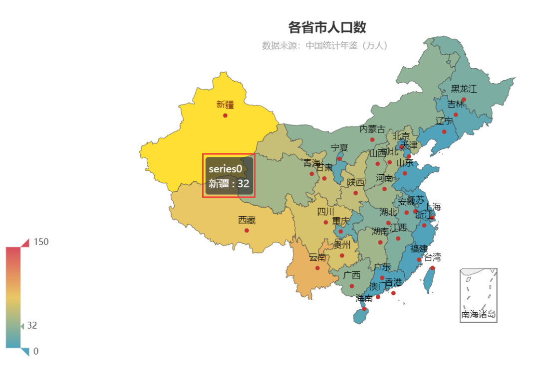 为啥Py<a href='/map/echarts/' style='color:#000;font-size:inherit;'>echarts</a>做出的图一个是彩色的，一个是黑白呢？