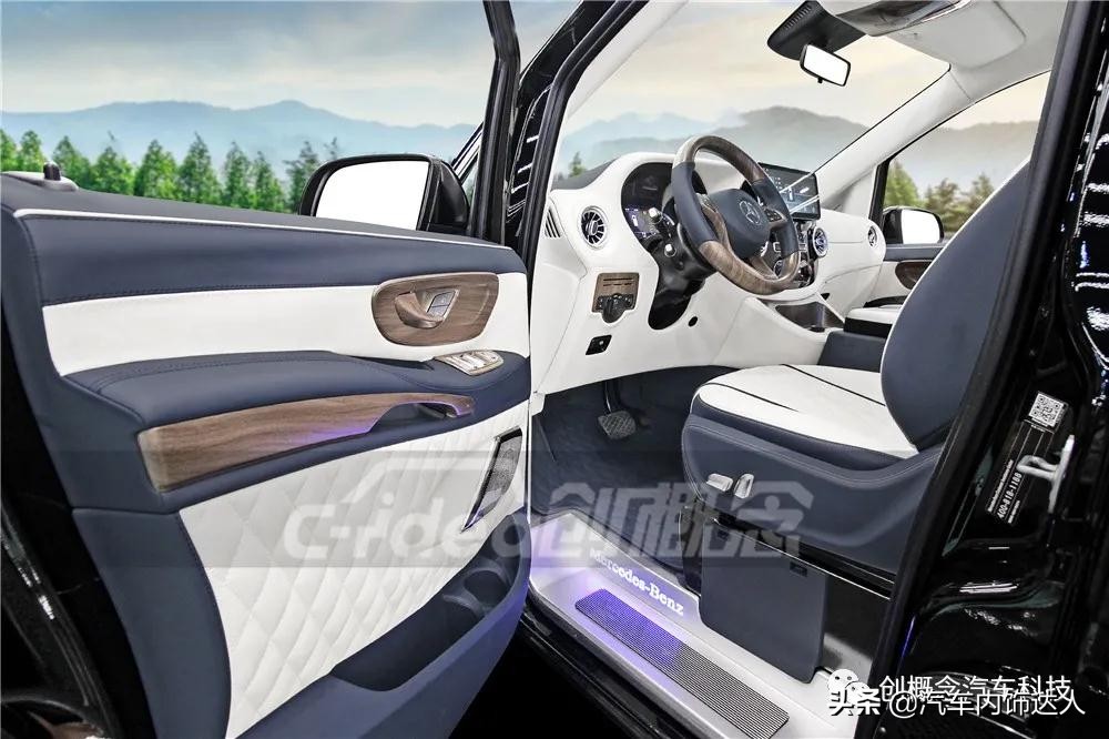 奔驰威霆七座改装案例：豪华舒适空间升级