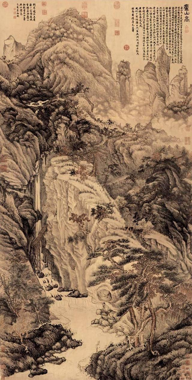 四,山水画名师偶然画虎,暗讽苛政