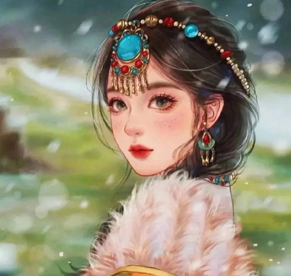 近期火热的古装电视剧女主手绘图