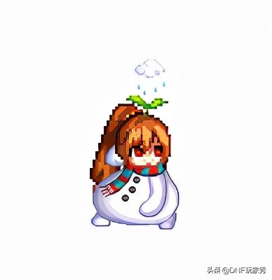 dnf新版像素头动态图展示!搭配雪人装扮,你就是阿拉德最靓的仔