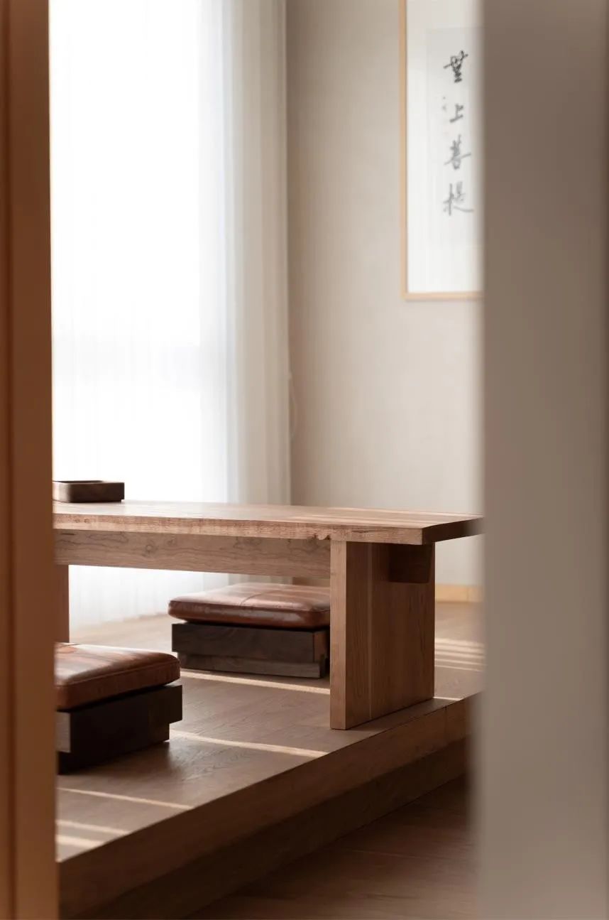 130m²原木和微水泥：这个显大又显通透的禅意之家，美到我了