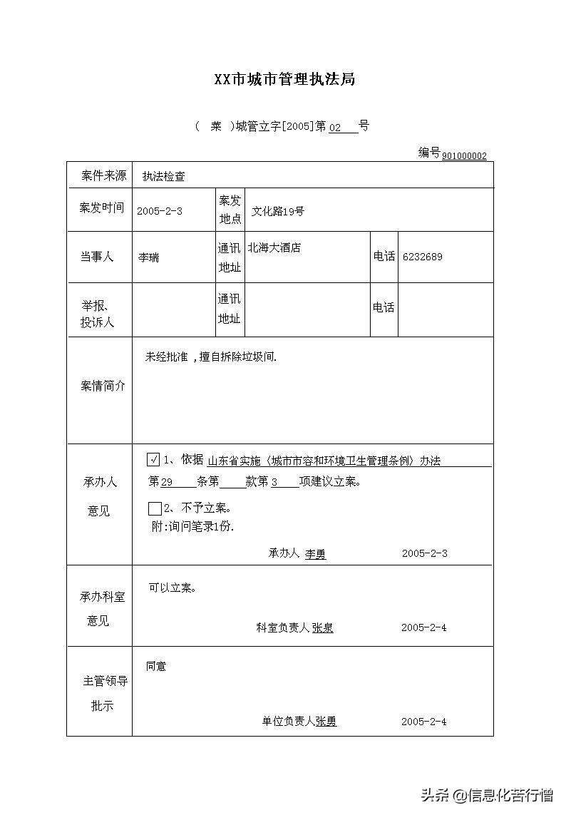 城市管理行政执法文书信息化管理系统软件开发设计解决方案