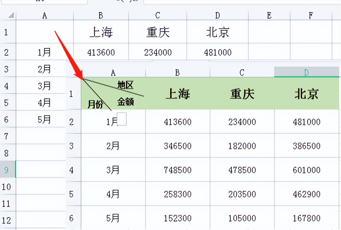 怎樣在excel中畫斜線(excel單元格畫斜線)-圖4