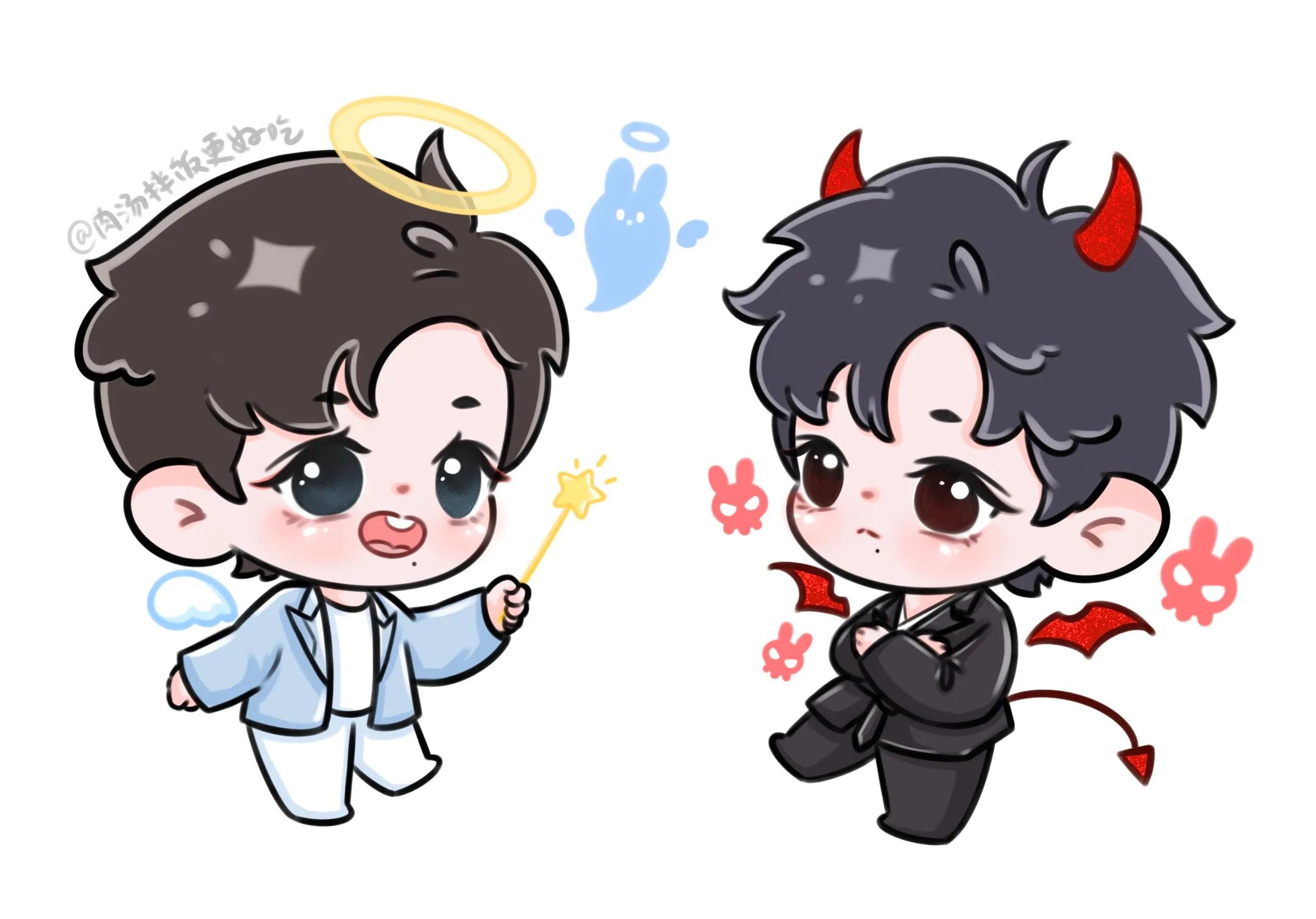 肖战卡通头像与动图