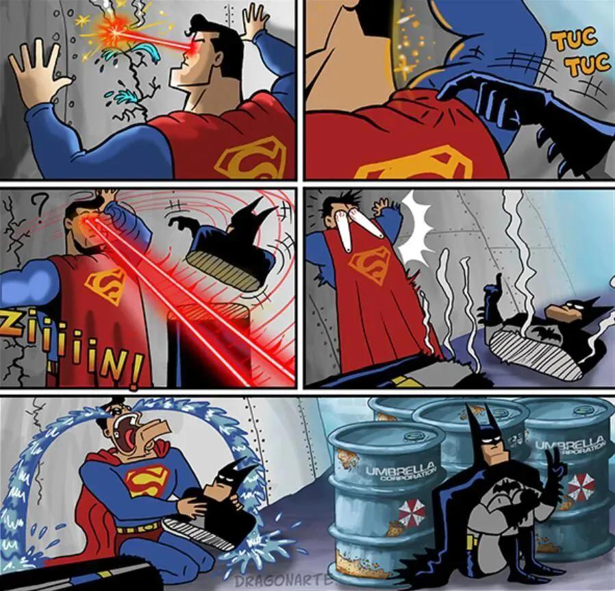 漫威DC搞笑漫画，蝙蝠侠和超人比赛射飞镖，闪电侠：你们礼貌吗？