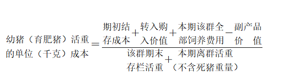 农场生产成本的核算（农作物、畜牧、渔业产品）