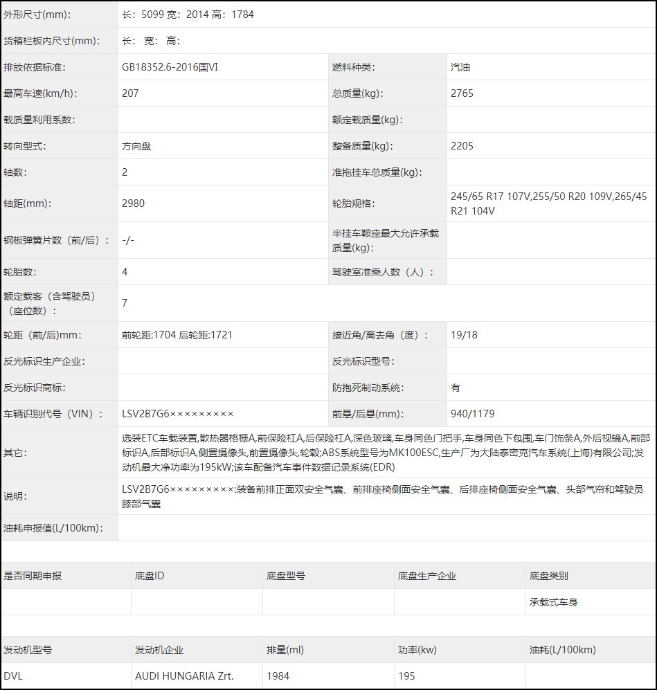 上汽奥迪Q6前瞻：搭载进口发动机 或售39.98万元起