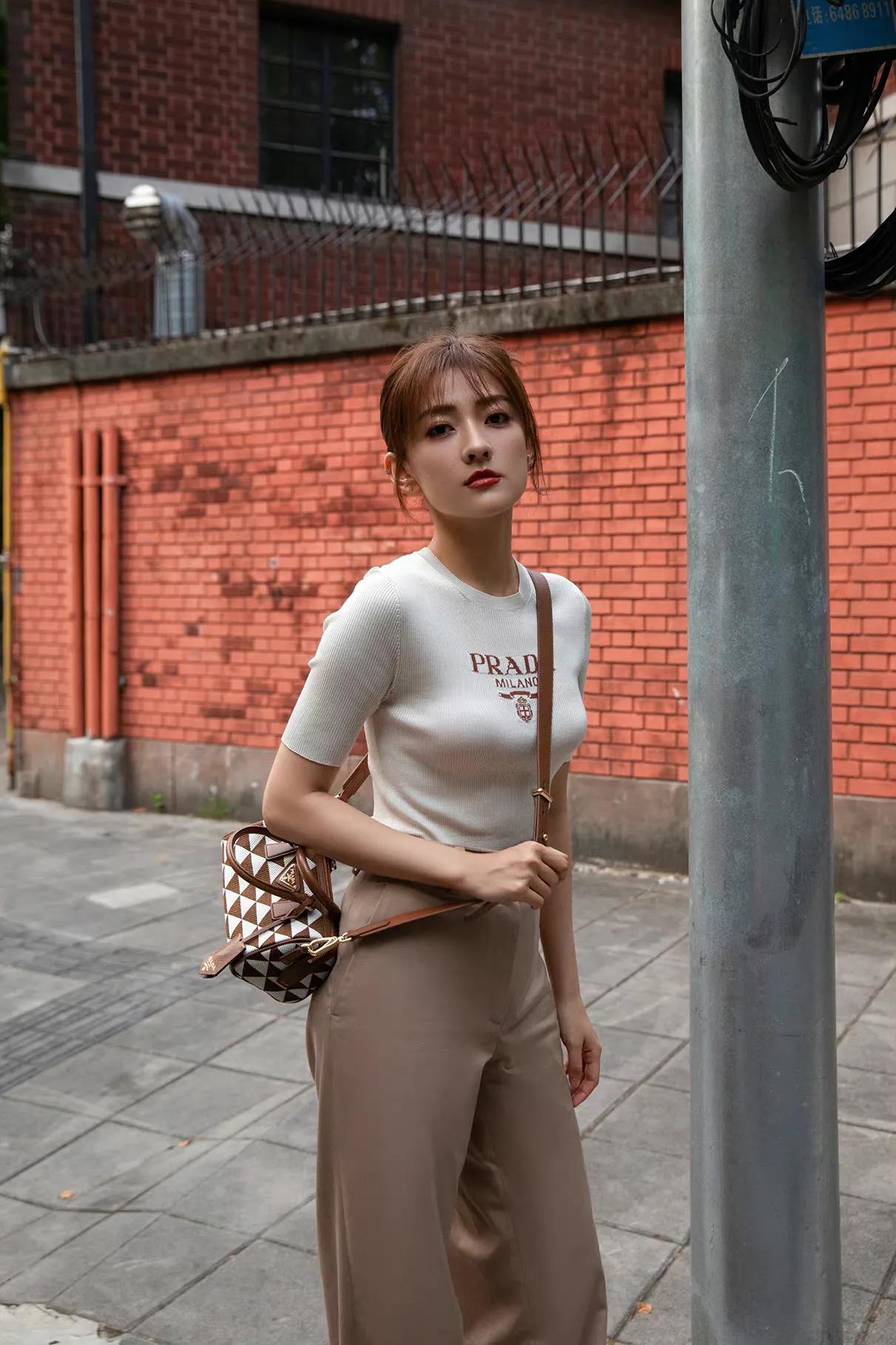 梁洁蜜茶棕发色