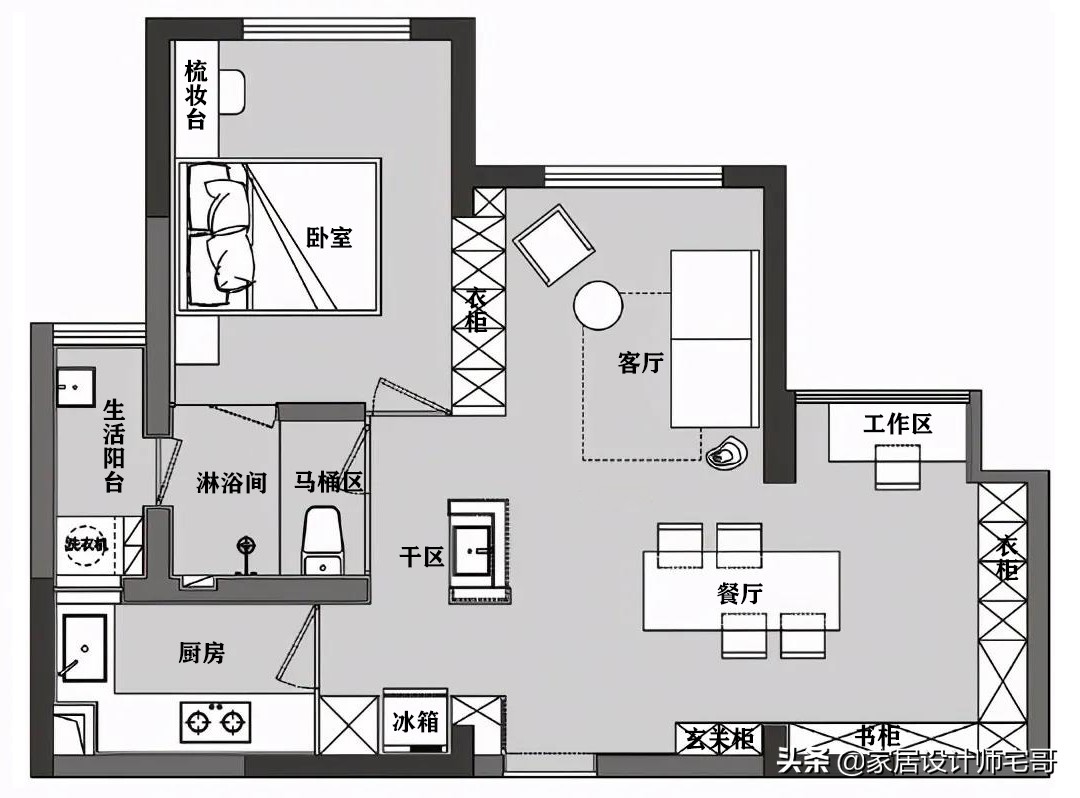 56岁夫妻的退休生活：住53㎡小家，与书为伴，舒适惬意又温馨