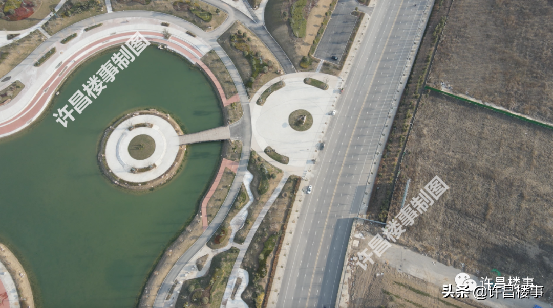 中原科技学院、体育中心、建安综保区、区二高航拍（2022.02）