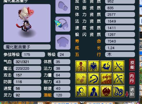 梦幻西游：服战级别的童子出炉，13个技能还带3特殊，20万不少价