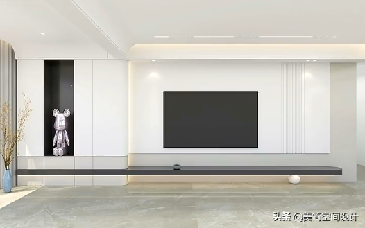 客厅阳台一体化电视墙效果图（电视墙装修效果图2022新款）