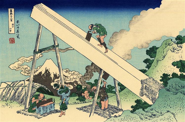 日本江户时代后期浮世绘画家葛饰北斋