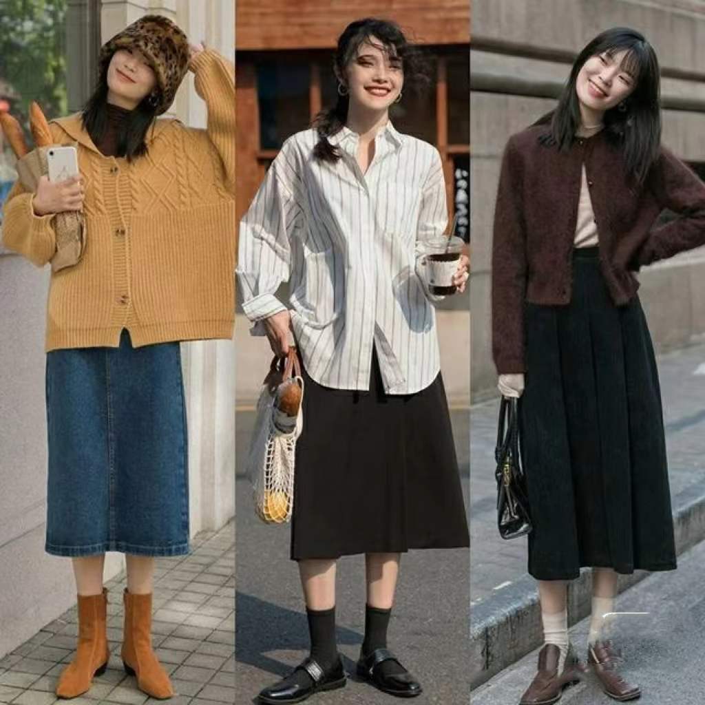 秋冬穿半裙，就搭“四双”鞋子，精致、优雅，还很洋气