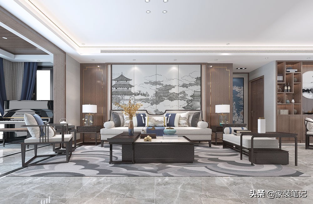 看这套160㎡大平层，发现新中式真的越看越好看，真的不容易过时