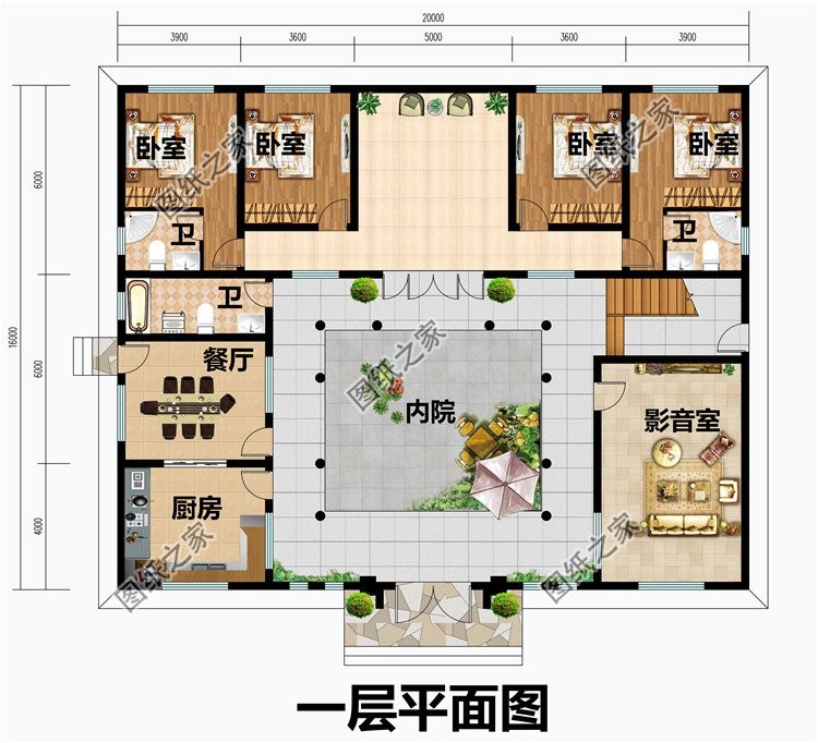 别墅小庭院设计效果图，这才是最适合国人的生活方式