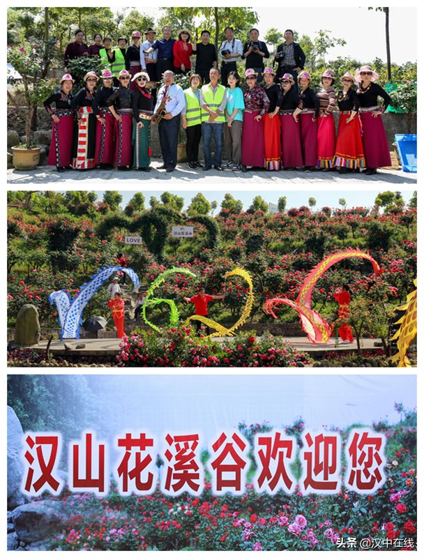 美爆了！汉山花溪谷繁花似锦.姹紫嫣红