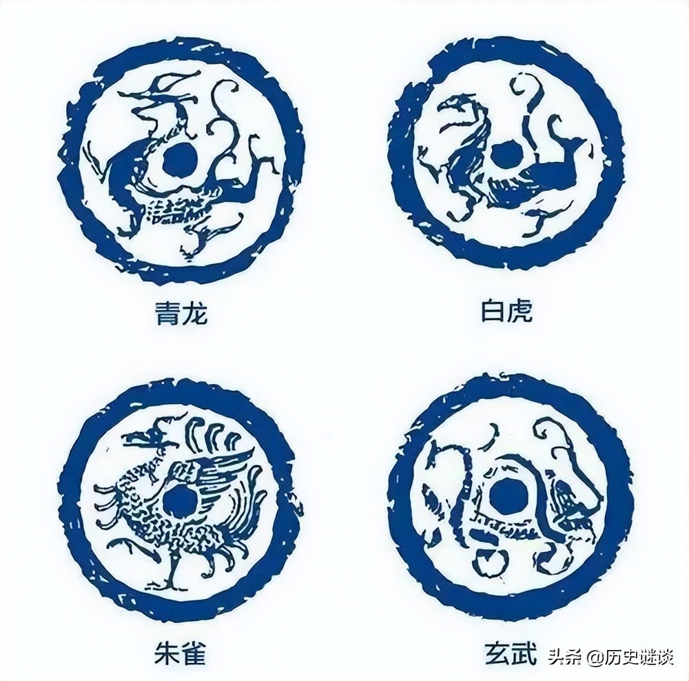 青龙白龙朱雀玄武图片(四大神兽青龙白虎,朱雀玄武,分别镇守四方,那