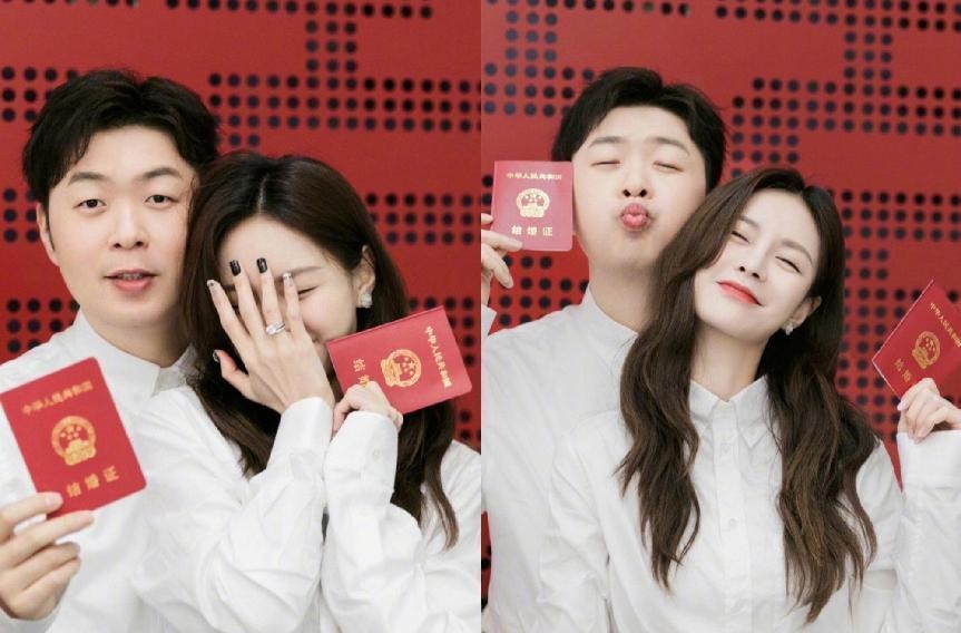 沈梦辰和杜海涛晒情侣装，清纯简单的搭配，体现气质还显清纯