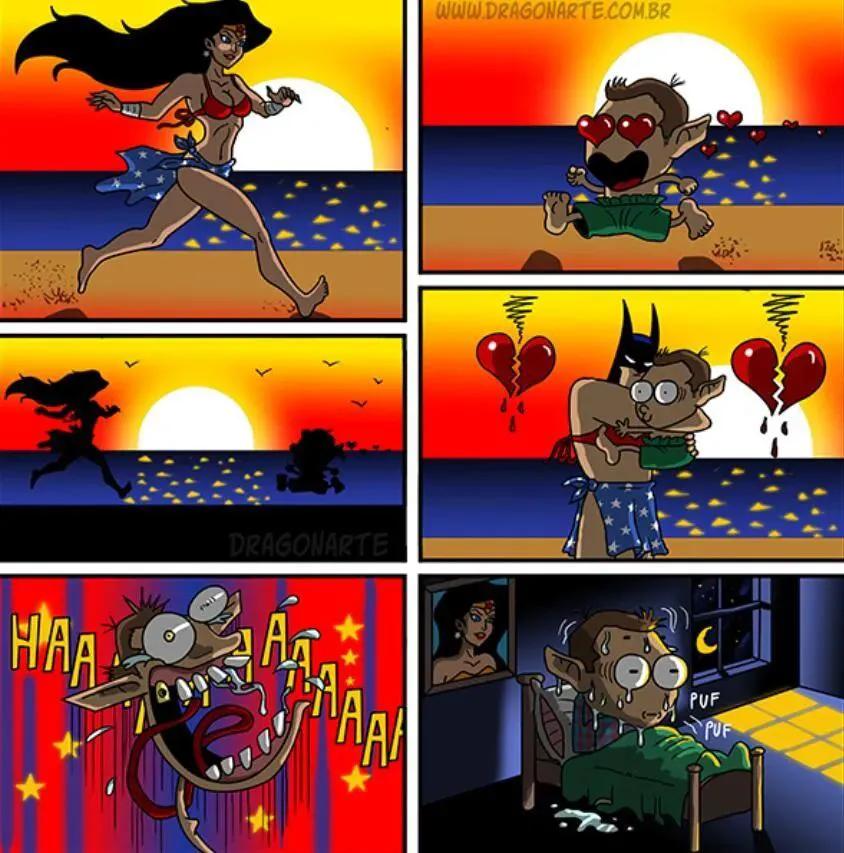 漫威DC搞笑漫画，蝙蝠侠和超人比赛射飞镖，闪电侠：你们礼貌吗？