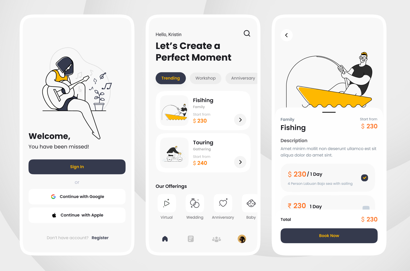 国外app界面设计交互层级感