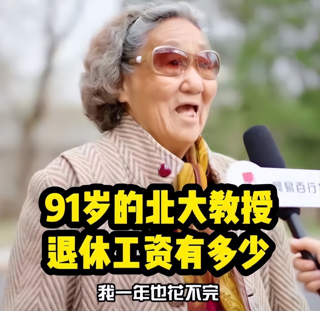 “一个月工资一年也花不完”，91岁北大教授自曝退休金，网友酸了