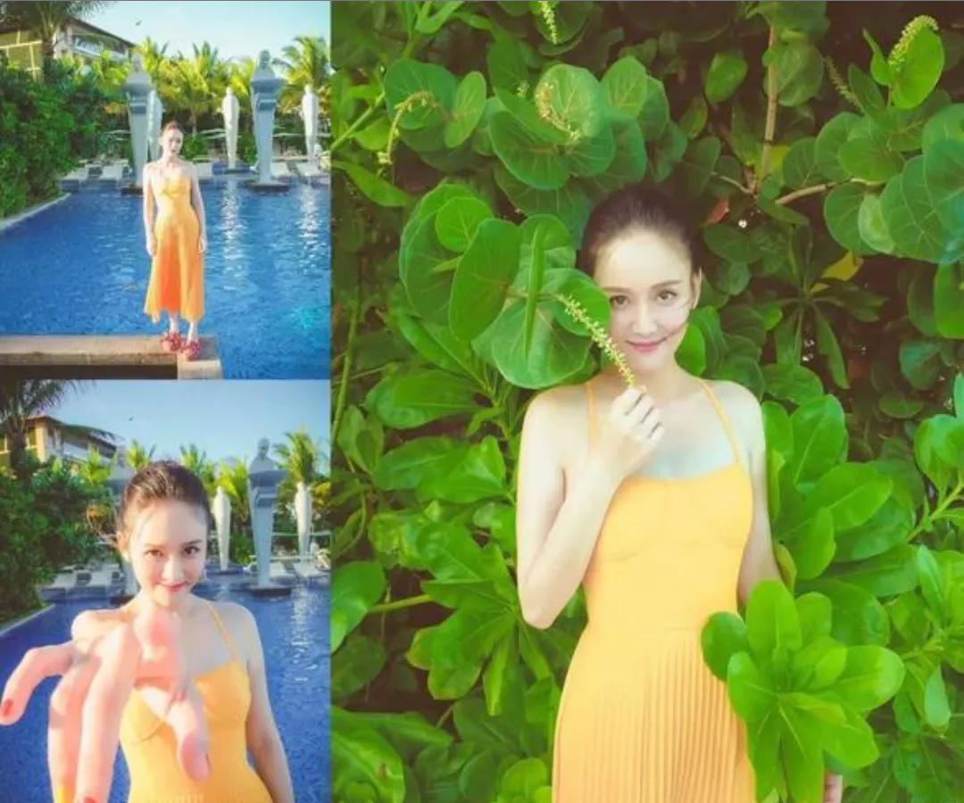 40岁的陈乔恩驾驭起挑人的黄色来毫无压力更显肤白貌美