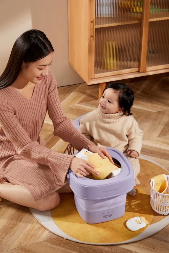 家里的第二个洗衣助手，618甄选治愈好物——大宇折叠洗衣机