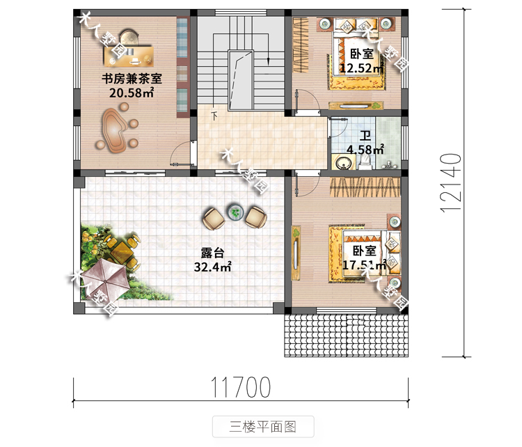 2栋欧式农村三层别墅，大门进去就是堂屋，非常有福气的房子