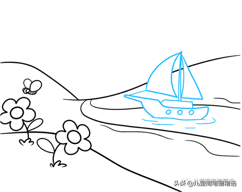 儿童风景画的绘画步骤