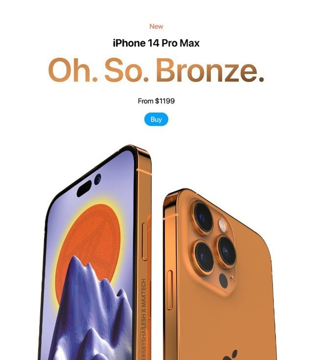 iPhone 14新增倆配色
：紫色、古铜色，快发布了它值得期待？