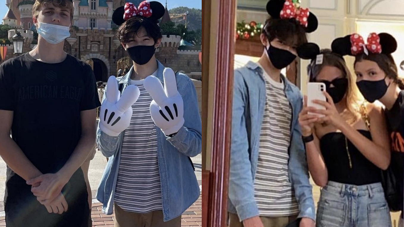 袁咏仪儿子晒登山照，15岁魔童戴墨镜超帅气，彰显张智霖优秀基因