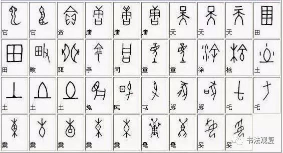 《甲骨文与现代汉字对照表》收藏版