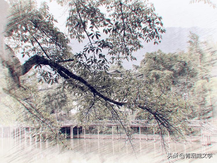 烟雨柳江，似水墨江南