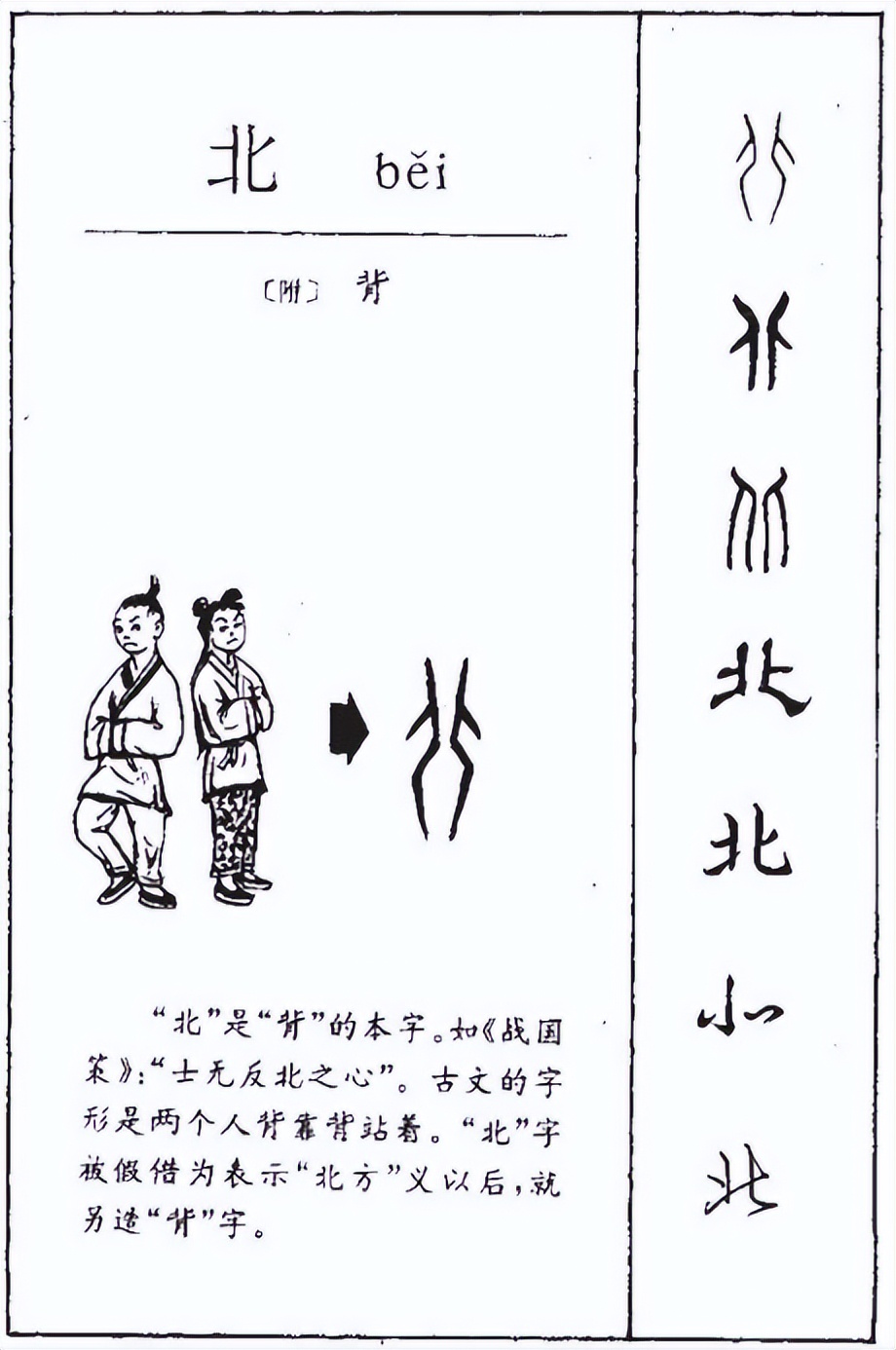 北的笔顺怎么写？