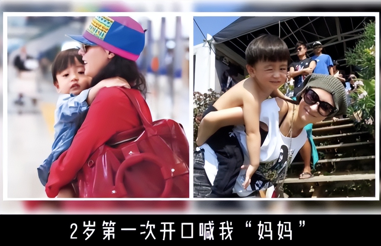 张柏芝42岁生日晒与俩儿子合照，Lucas和弟弟夹吻妈妈，好有爱