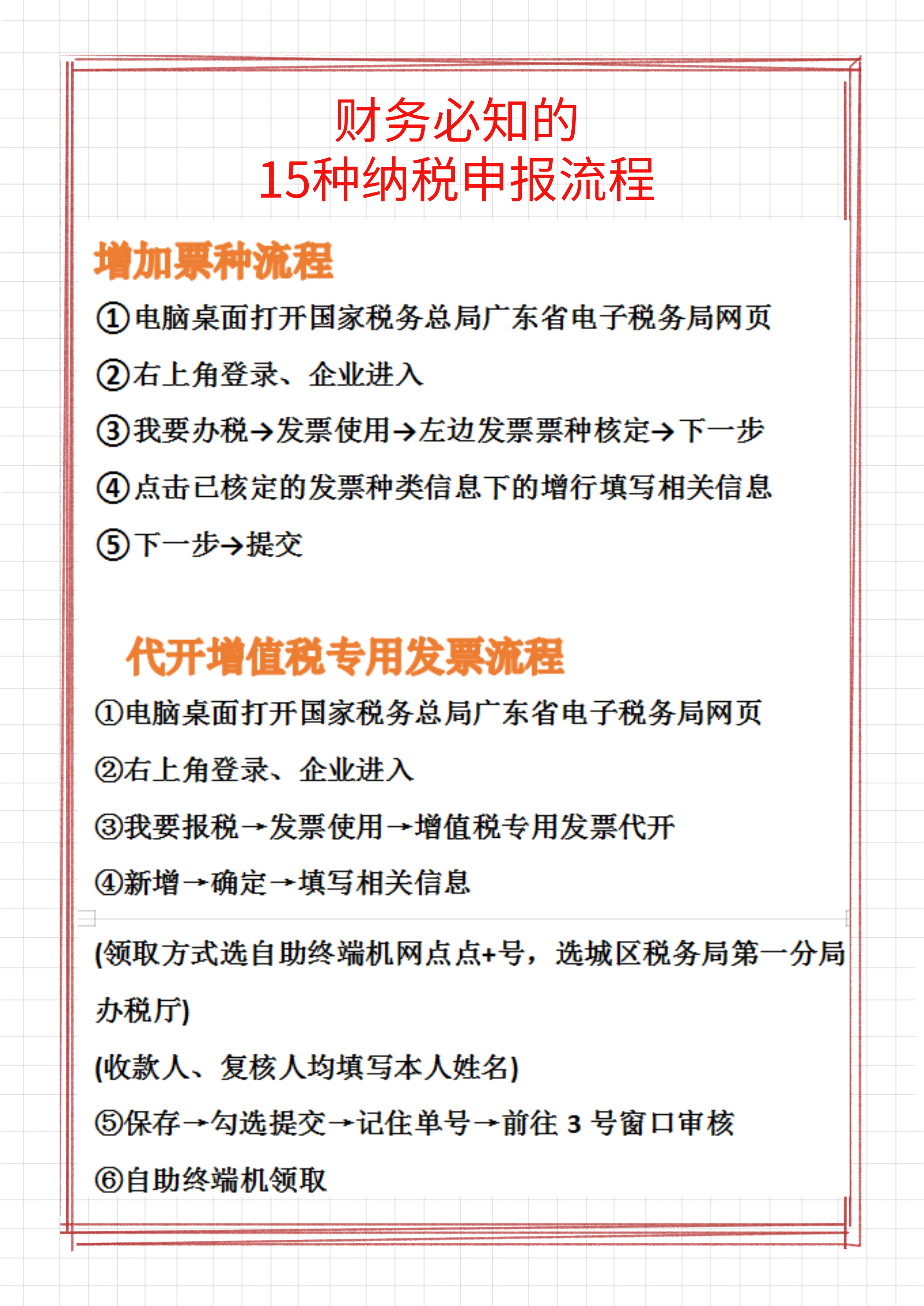 不会报税的会计连跳槽都没有底气，15种纳税申报流程，果断收藏