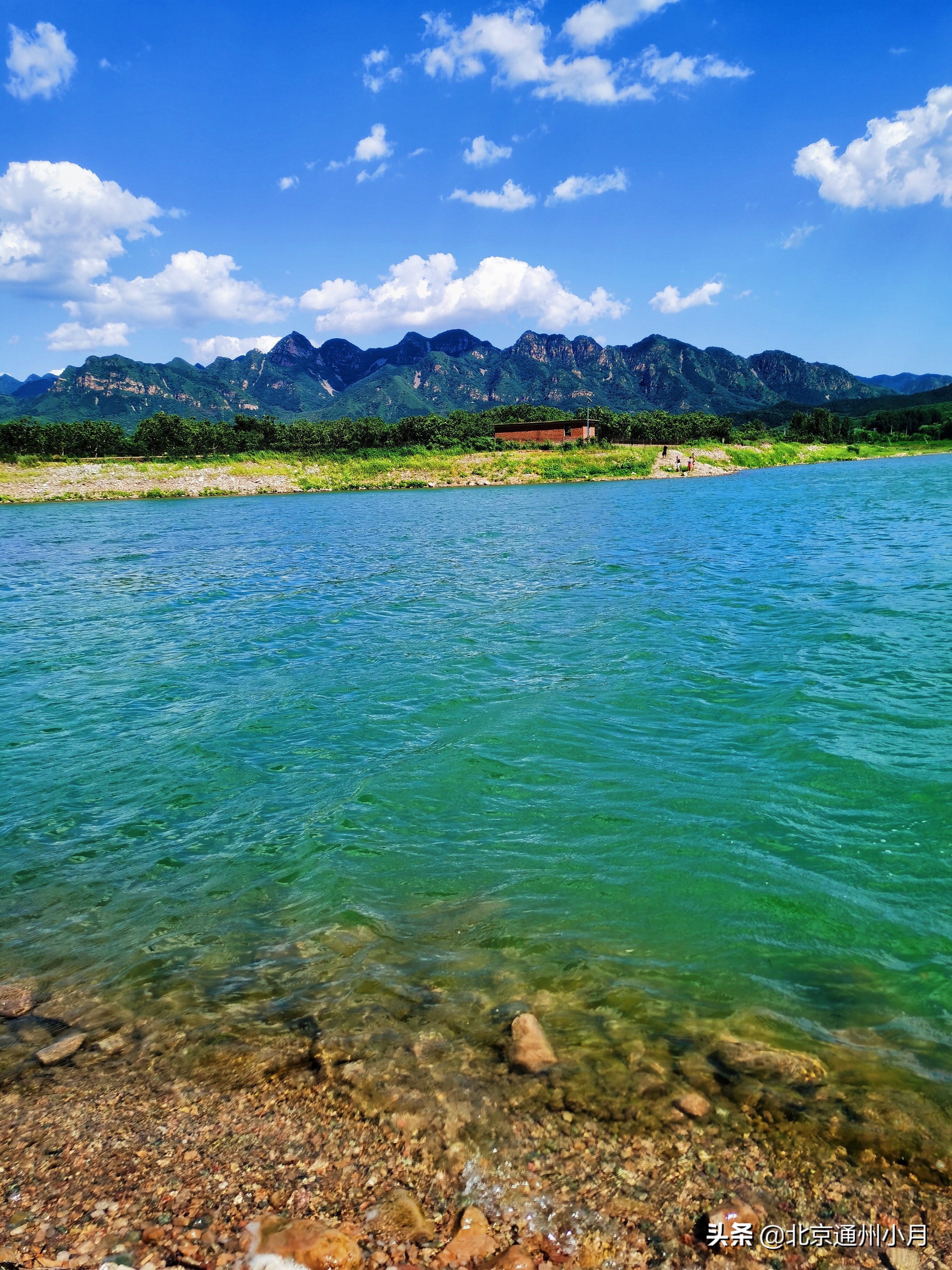 北京平谷邂逅向日葵花海梯田,超美西峪水库,那抹蓝绿湖水沉醉了