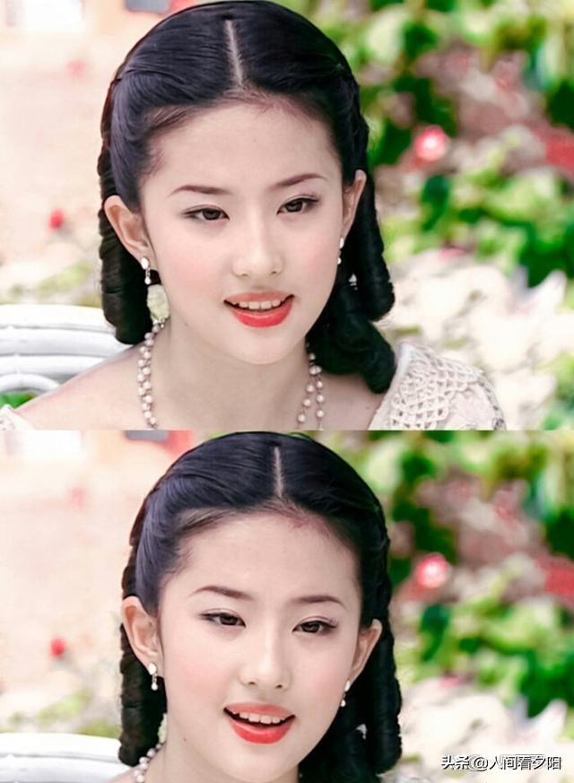 虽然刘亦菲内眦赘皮、露龈笑、溜肩……但她就是美得没有道理