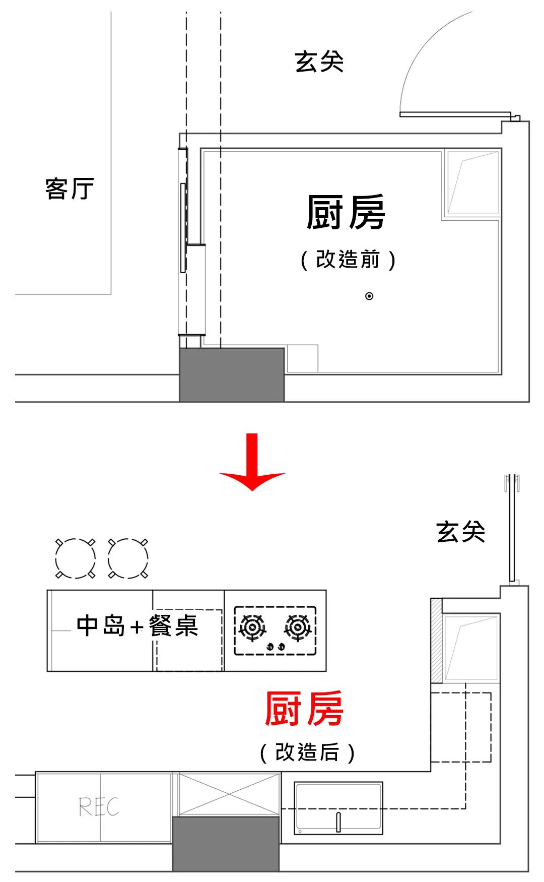 推了三道墙，北京75㎡ 单身宅收纳爆量，多到能塞42个行李箱