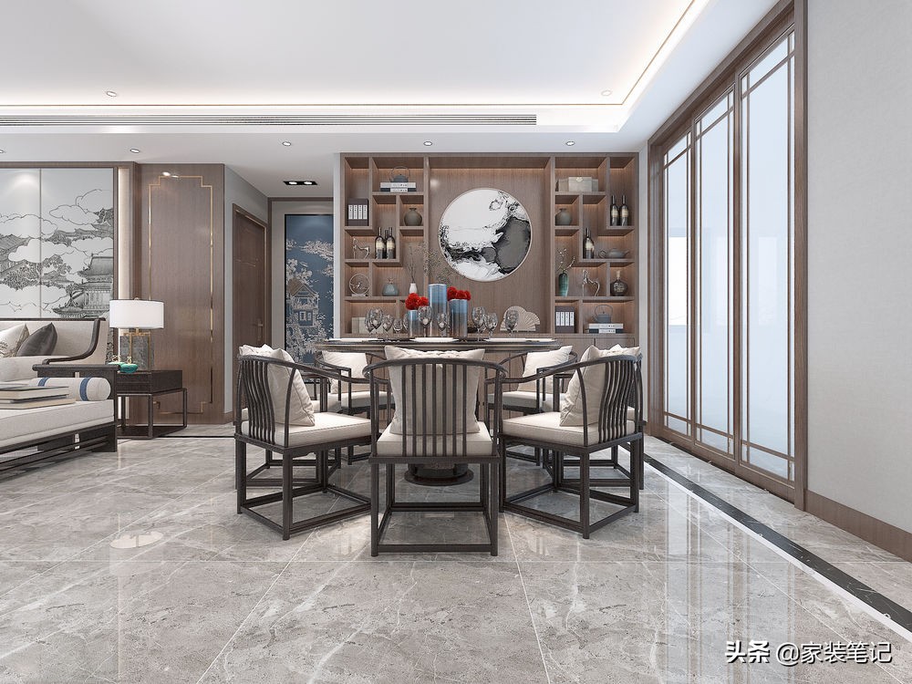 看这套160㎡大平层，发现新中式真的越看越好看，真的不容易过时