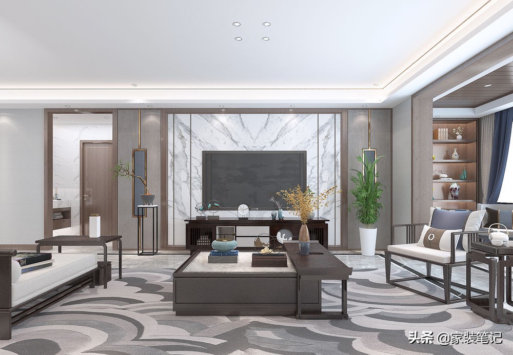 看这套160㎡大平层，发现新中式真的越看越好看，真的不容易过时