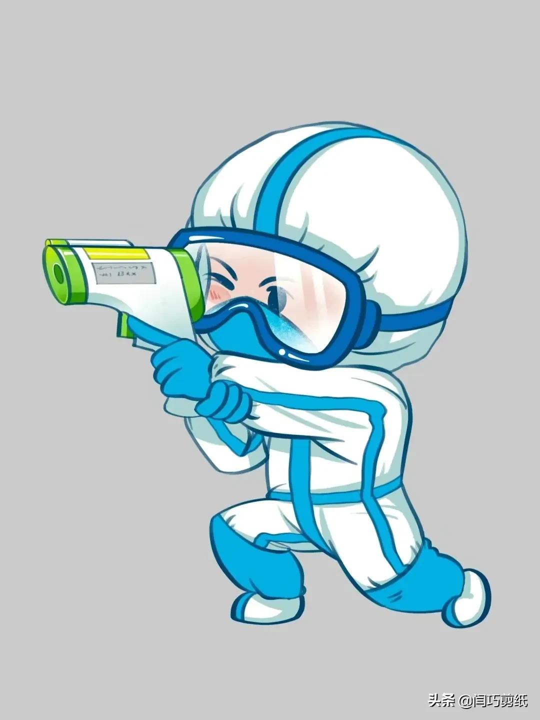 疫情防控,人人有责,白衣天使抗击疫情卡通素材集锦