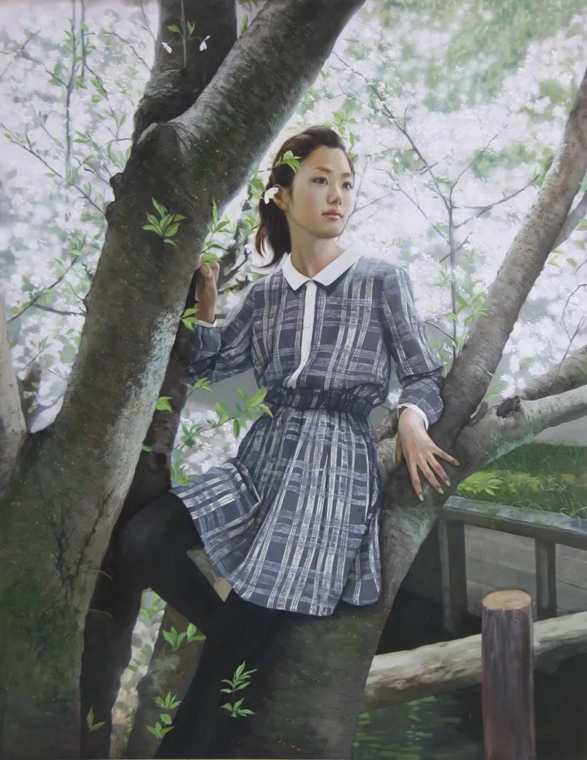 大野真本笔下的少女，含情脉脉，与你温情对视