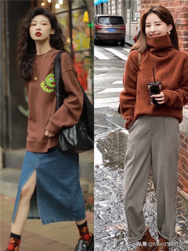 卡其色过时了，今秋流行“栗子色”，流行指数飙升，显白又衬肤