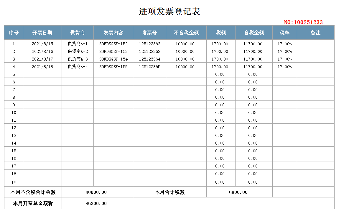 人家这才叫发票管理报表，我那顶多算流水账，怪不得她能升职加薪