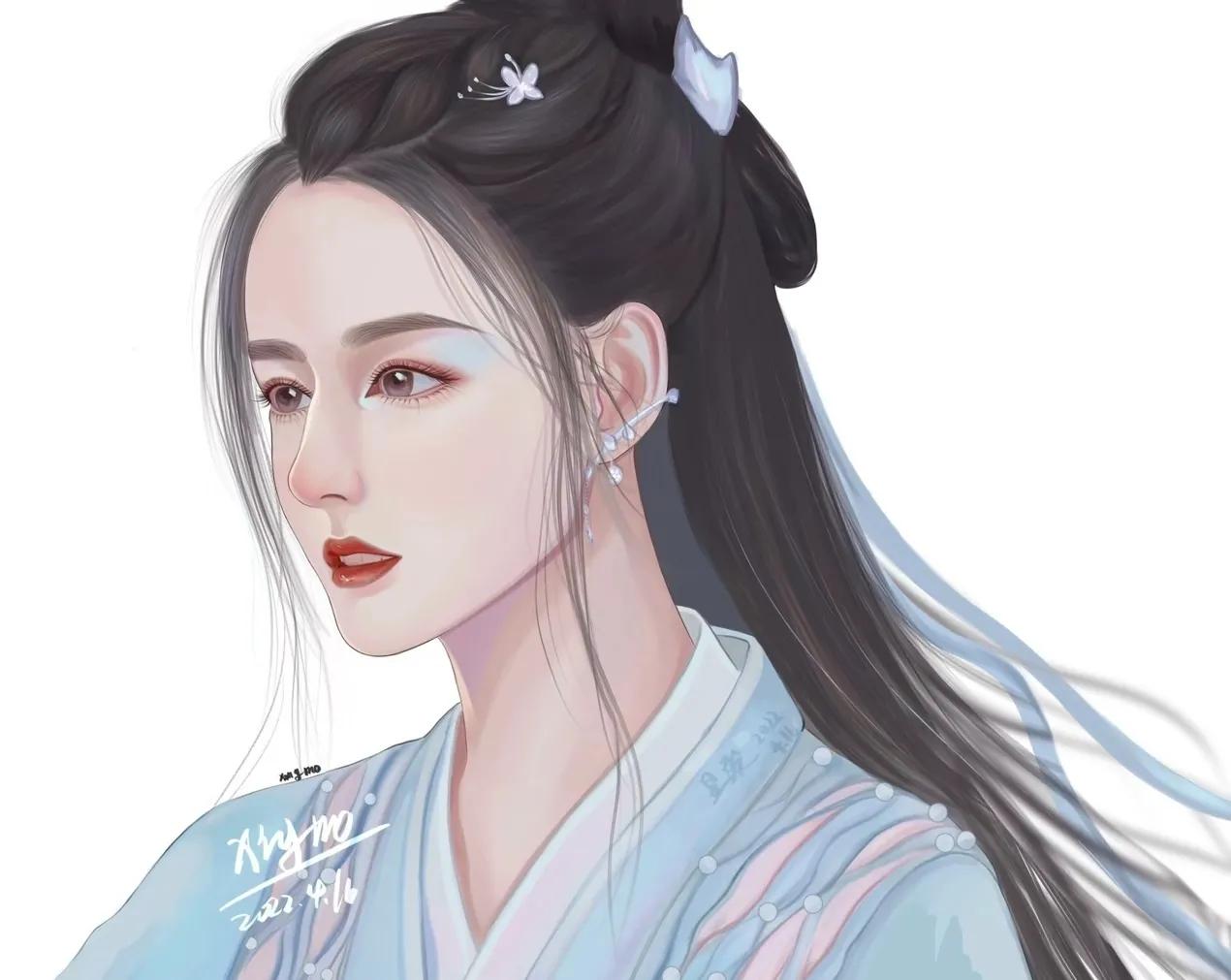 近期火热的古装电视剧女主手绘图