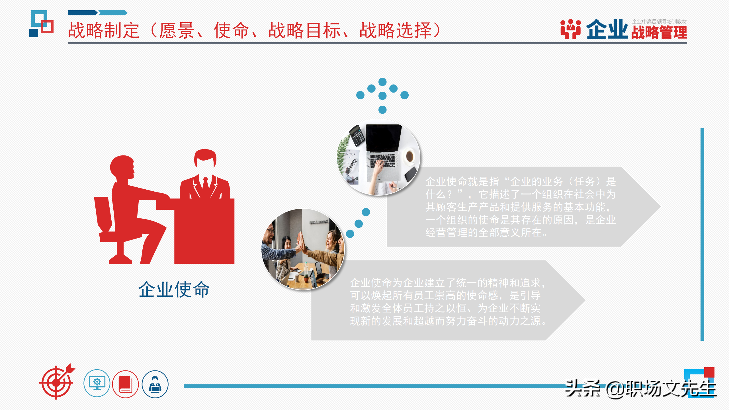 企业中高层领导培训教材，40页企业战略管理培训，战略管理过程