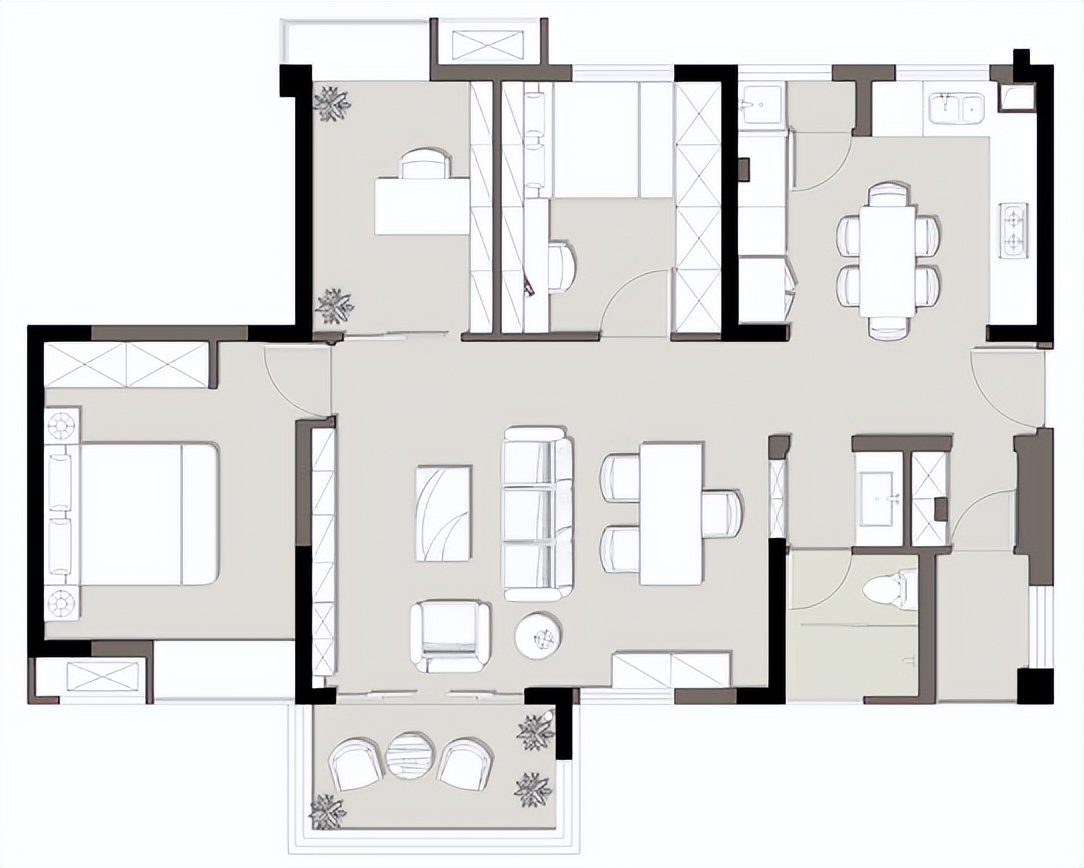 成都夫妻99㎡的家，那叫一个高级，明亮宽敞，以后照着装